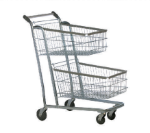 Carrinho 2 Cestas 140L